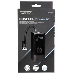 Gonfleur &eacute;lectrique sans fil 10 bar 20L/min USB auto moto v&eacute;lo