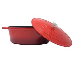 Cocotte ovale fonte alu 32x25cm 6,6L tous feux nuage