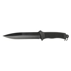 Dague lame acier inox 420A 18cm manche antid&eacute;rapant blister