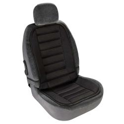 Couvre si&egrave;ge universel noir avec coussinets maintien parfait