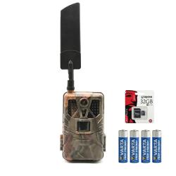 Kit Cam&eacute;ra D&eacute;tecteur Live Camouflage + 8 Piles + Carte SD
