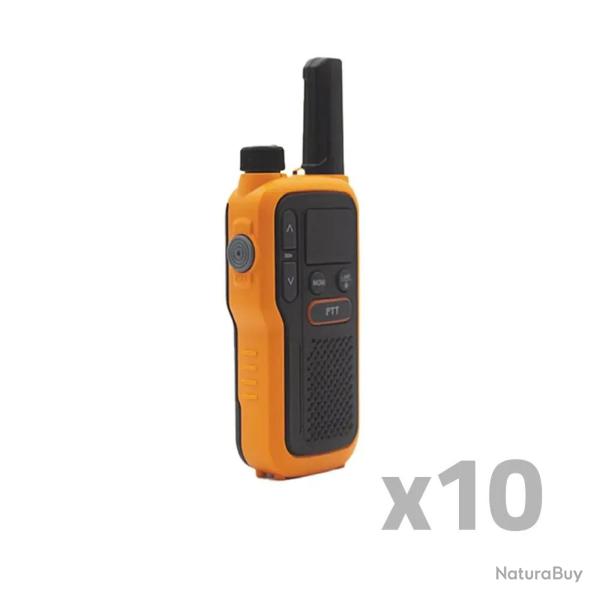 Lot de 10 Talkie-walkie lampe port�e 5km rechargeable 18h