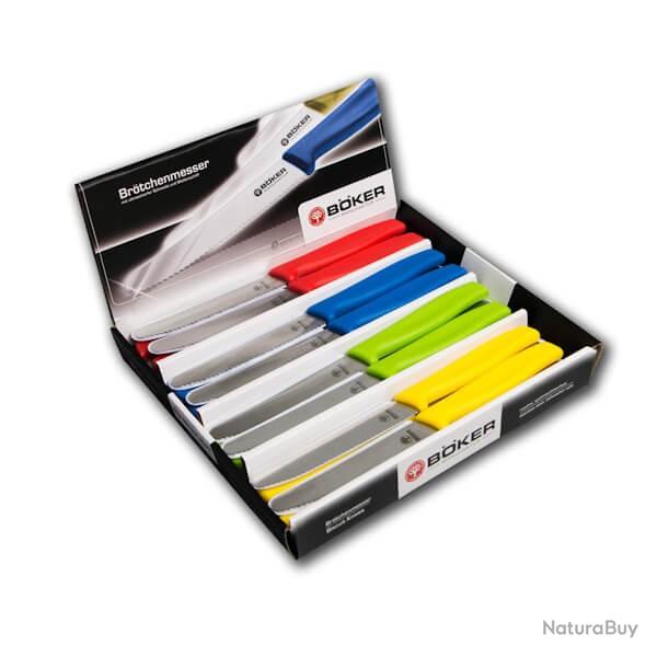 24 Couteaux � tartiner polyvalents Boker solingen dent�s 03BO025
