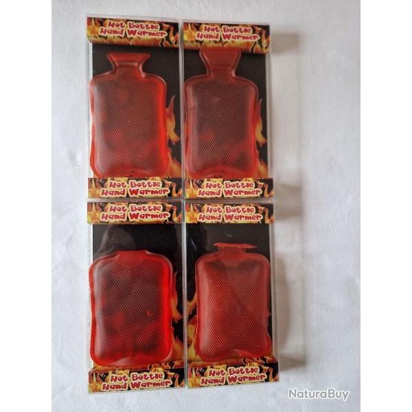 LOT DE 4 BOUILLOTTES DE MAIN REUTILISABLES A L'INFINI.