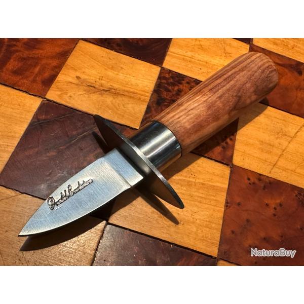 Lancette � huitre 13,5 cm - Teck avec garde