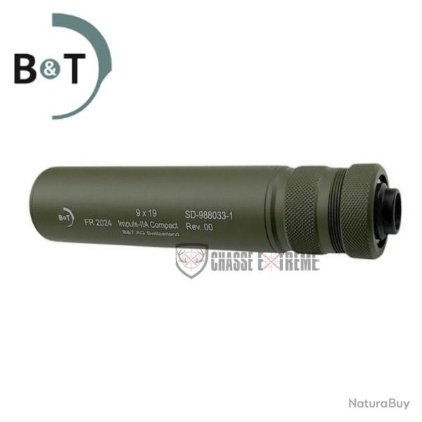 Silencieux B&T Impuls-IIA Compact M13.5x1 G Cal 9x19 Vert Od