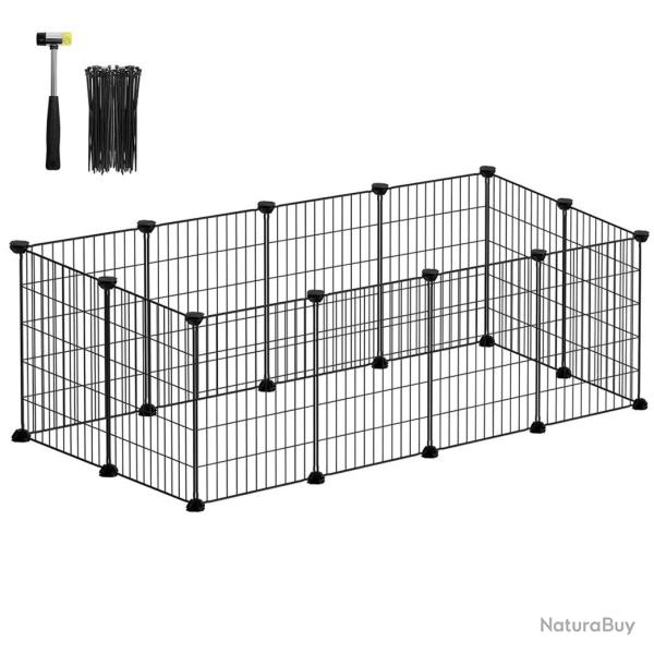 Enclos modulable pour petits animaux cage int�rieur maillet en caoutchouc offert cochon d'inde lapi