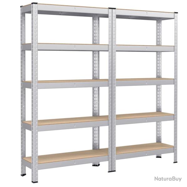 �tag�re charge lourde � 5 niveaux 150 x 75 x 30 cm charge totale 650 kg (130 kg/niveau) �tag�re de