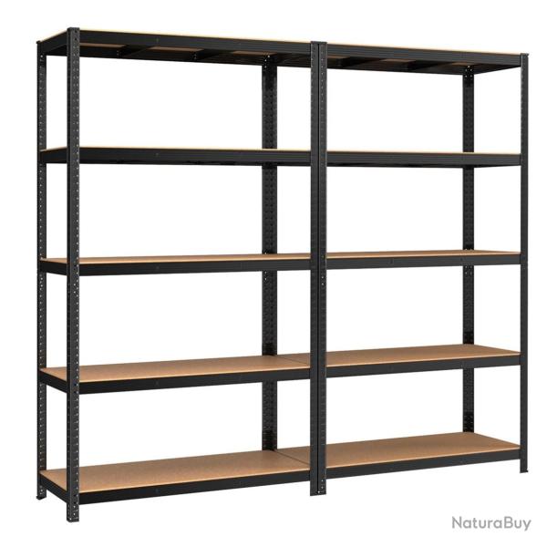 �tag�re charge lourde � 5 niveaux 60 x 120 x 200 cm meuble de rangement en acier montage sans outil