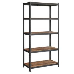 Étagère charge lourde à 5 niveaux meuble de rangement en acier montage sans outil étagère de garage