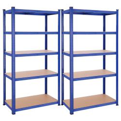 &Eacute;tag&egrave;re charge lourde m&eacute;tallique 200 x 100 x 50 cm 5 niveaux charge totale 875 kg (175 kg/niveau) &eacute;