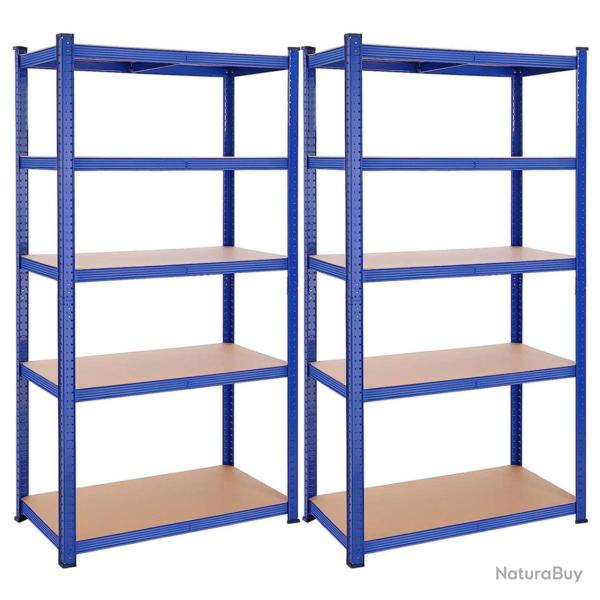 �tag�re charge lourde m�tallique 200 x 100 x 50 cm 5 niveaux charge totale 875 kg (175 kg/niveau) �