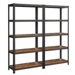 &Eacute;tag&egrave;re charge lourde m&eacute;tallique 180 x 90 x 40 cm 5 niveaux charge totale 875 kg (175 kg/niveau) &eacute;t