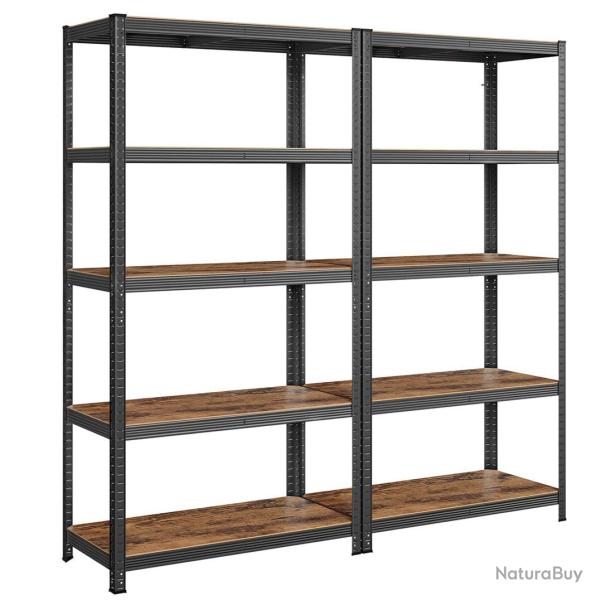 tagre charge lourde mtallique 200 x 100 x 50 cm 5 niveaux charge totale 875 kg (175 kg/niveau) 