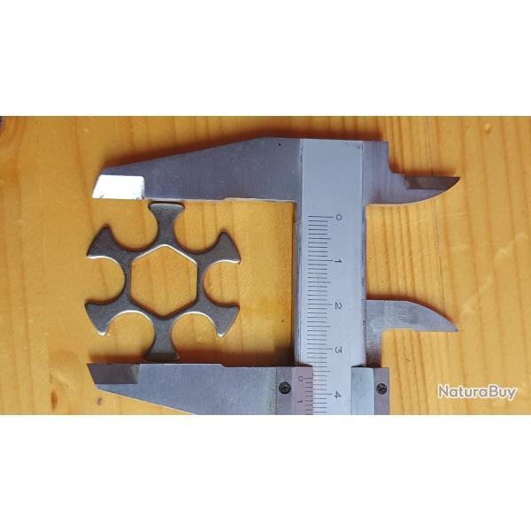 Clips inox webley  455  MK  en 6 coups pour 45 Auto,  barillets r�duits