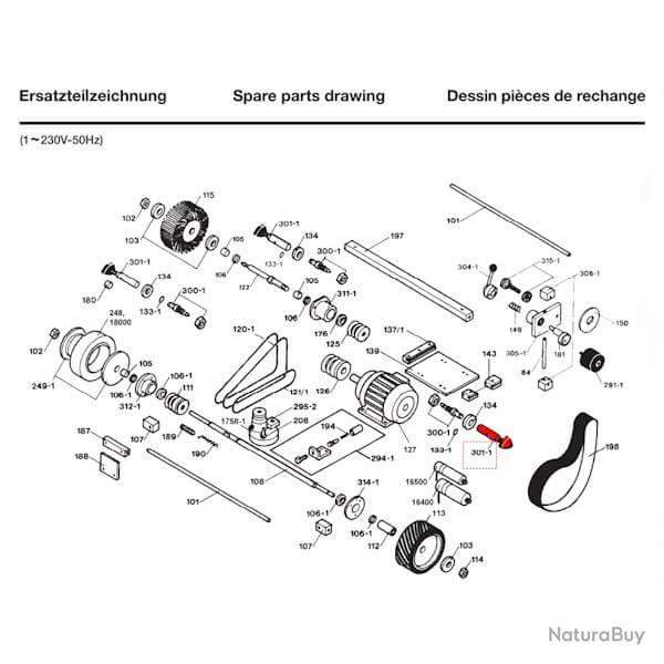Pi�ce d�tach�e Dick - Tuy�re d'eau pour aff�teuse � bande Dick SM 160T