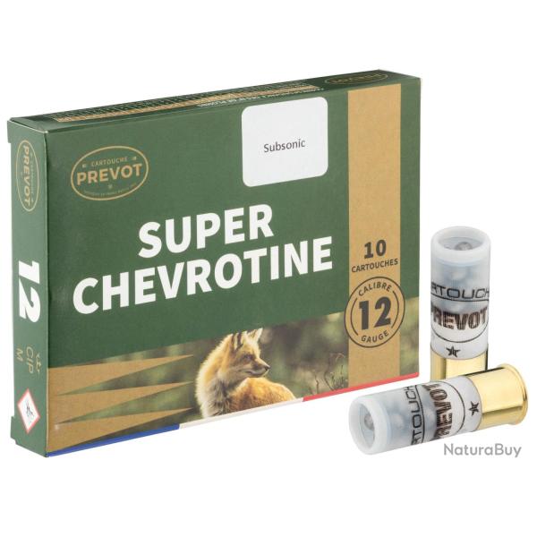 Cartouches Prevot chevrotines subsonique - Cal. 12/67 bte de 10