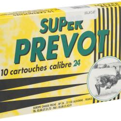 Cartouches Pr&eacute;vot Super Bourre Jupe Cal. 24 65 bte de 10