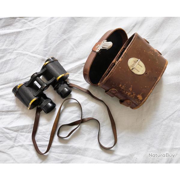 Paire de jumelles militaires fran�aises 1935 HUET Paris 6X24