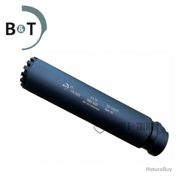 Silencieux B&T RBS SQD Cal 9X19mm pour APC9/SPC9/GHM9/MP5/MP5K