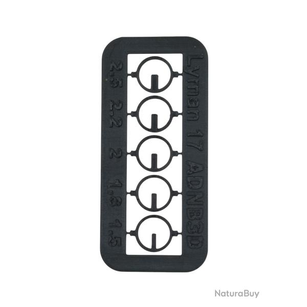 plaquette d'inserts lame pour guidon LYMAN srie 17    1.5/1.8/2/2.2/2.5 mm