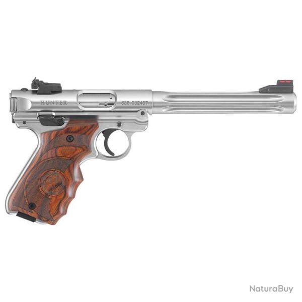 Pistolet RUGER MARK IV HUNTER inox flut target 22LR