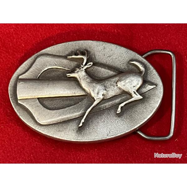 Rare boucle de ceinture   Bowhunter chasse � l arc  made in usa 1977