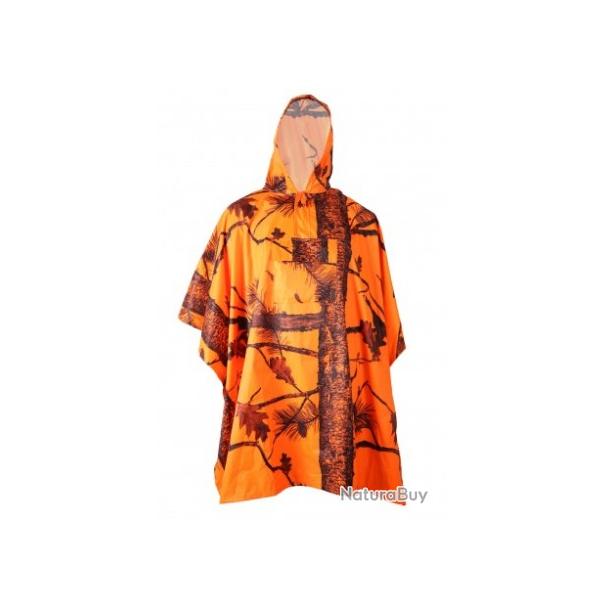 Pancho de pluie TREELAND ghostcamo orange T.U