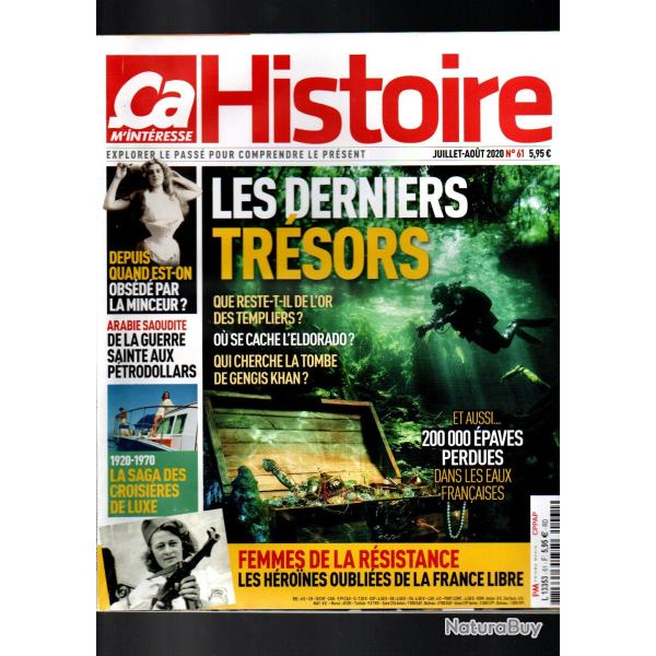 �a m'interesse histoire 61 de 2020 , les derniers tr�sors , femmes de la r�sistance, grippe espagnol