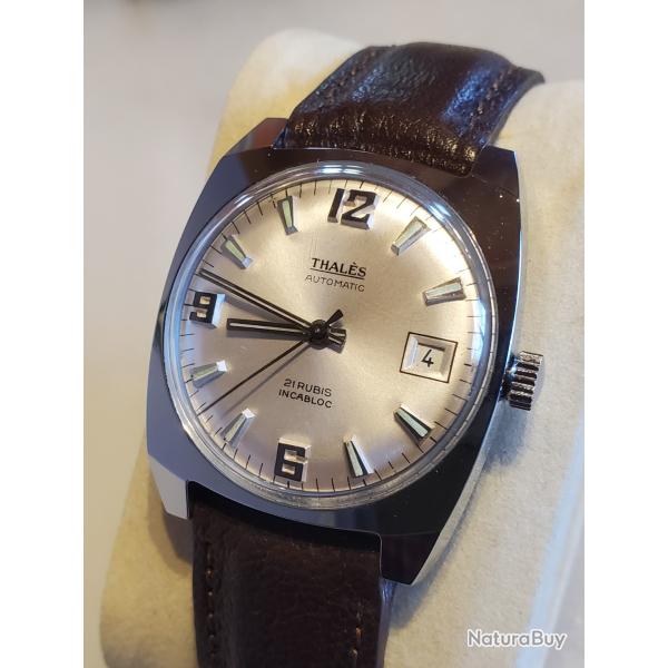 Montre Thals automatique comme neuve mouvement Suisse Eta 2472 rvise fonctionne parfaitement