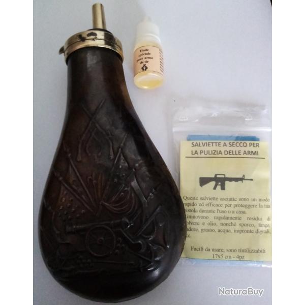 Poire � poudre calibre 36 + accessoires