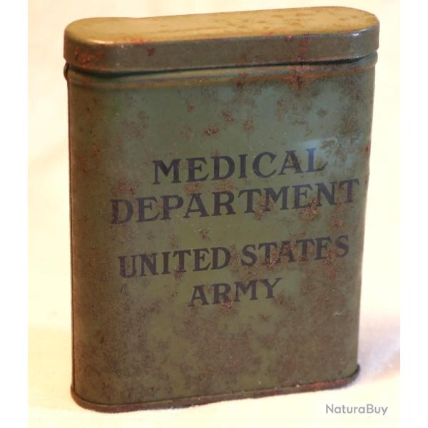 boite vide FIRST AID MEDICAL DEPARTMENT UNITED STATES ARMY - BRA25MED001