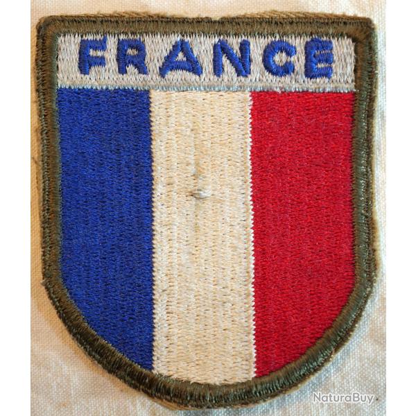 insigne Patch France �poque WWII fabrication US ref BEA24FRA001