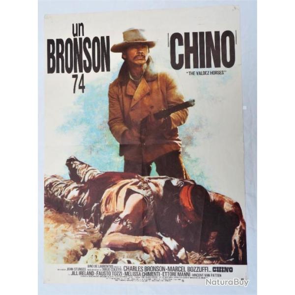 WINCHESTER AFFICHE de FILM BRONSON 74 CHINO - WESTERN - affiche originale bon �tat