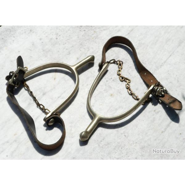 US ARMY - Paire perons cavalerie CAVALRY SPURS U.S. A.B. - JLB25EPE003