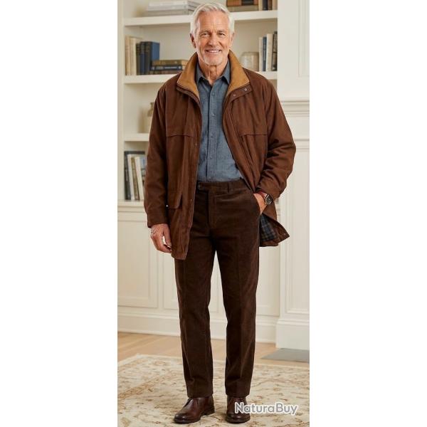 Veste homme Jos A Bank marron avec doublure amovible T L