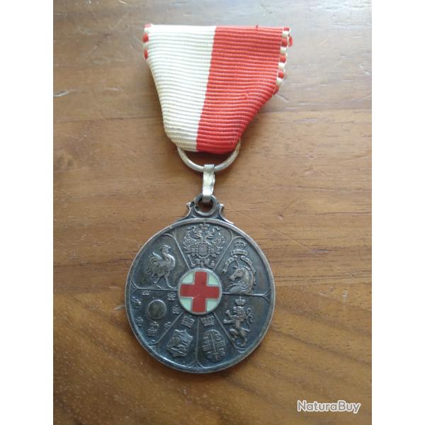 Medaille bless� ww1 en argent attribu�e