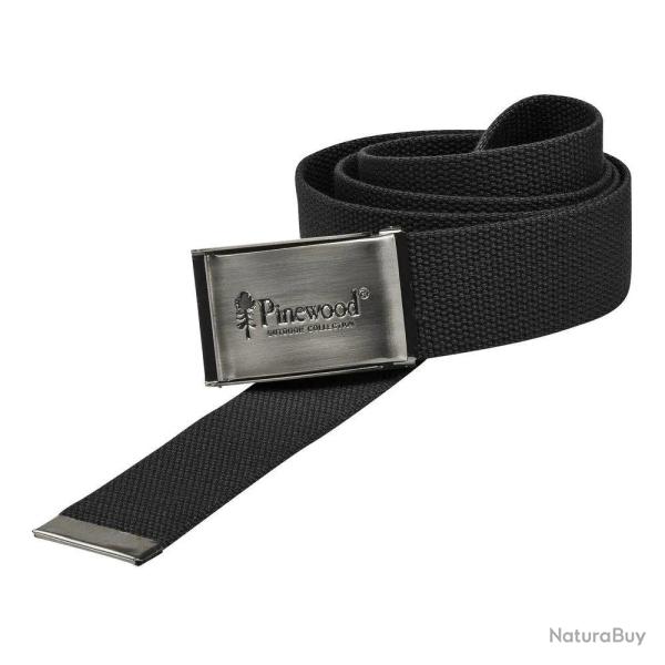 Ceinture en Toile Noire Pinewood
