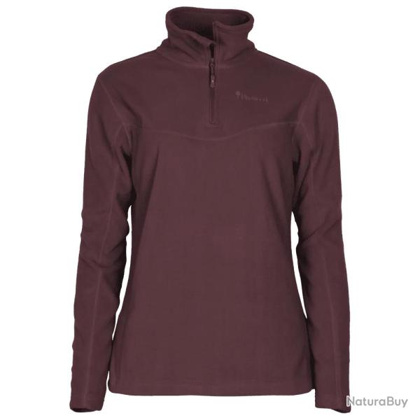 Pull en Polaire Bordeaux Tiveden pour Femme Pinewood