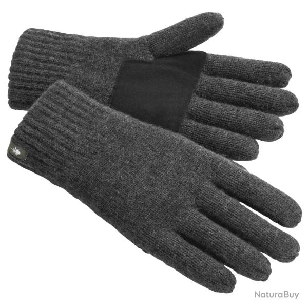 Gants Tricot en Laine Noir Pinewood  - XLXXL