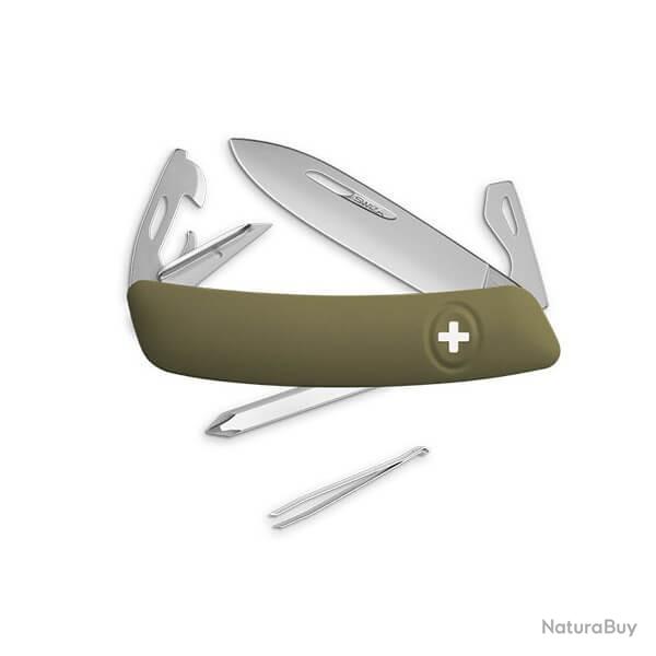 SZD04 Couteau suisse Swiza 11 fonctions Allmatt SZD04OLM(olive)
