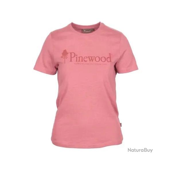 T shirt Pinewood Outdoor Life Femme Corail