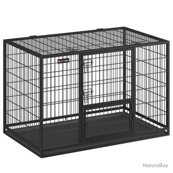 Cage pour chien lourd 107 x 70 x 749 cm pour chiens de taille grande et moyennet anti-fugue double