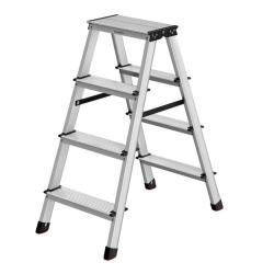 &Eacute;chelle escabeau &eacute;chelle en alliage d'aluminium avec 4 marches marche pied multifonctions charge :