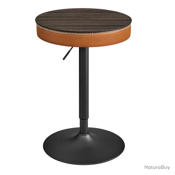 Table de bar rglable en hauteur petite table avec rangement PU avec coutures bar cuisine salon noi
