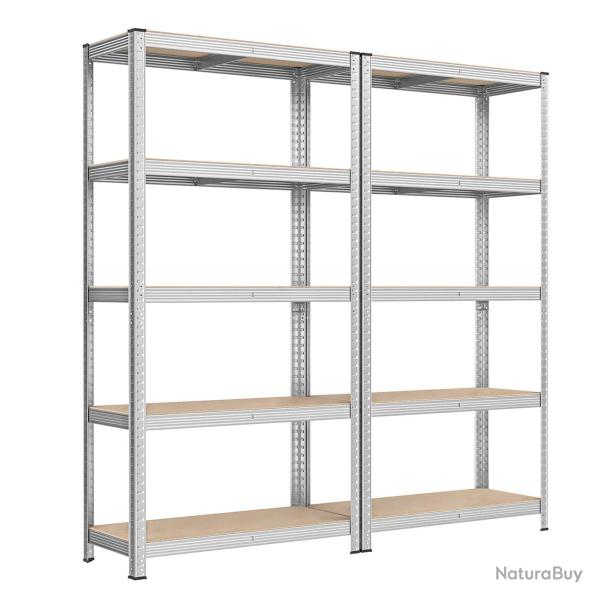 �tag�re charge lourde m�tallique 180 x 90 x 40 cm 5 niveaux charge totale 875 kg (175 kg/niveau) �t