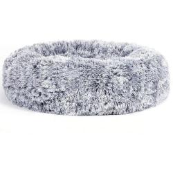Panier pour chien lit pour chat tissu peluche 50 cm gris 12_0006827