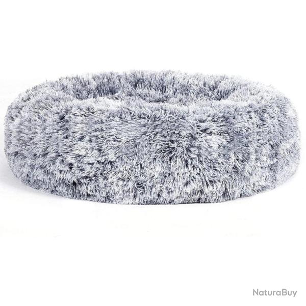 Panier pour chien lit pour chat tissu peluche 50 cm gris 12_0006827