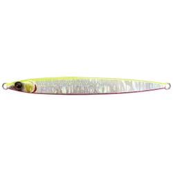 Jig M&eacute;tallique Savage Gear Sardine Slider 40g 11,5cm UV Chartreuse 40g