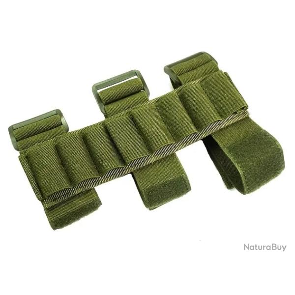 Cartouchiere avant bras - 8 munitions calibre 12 - Kaki